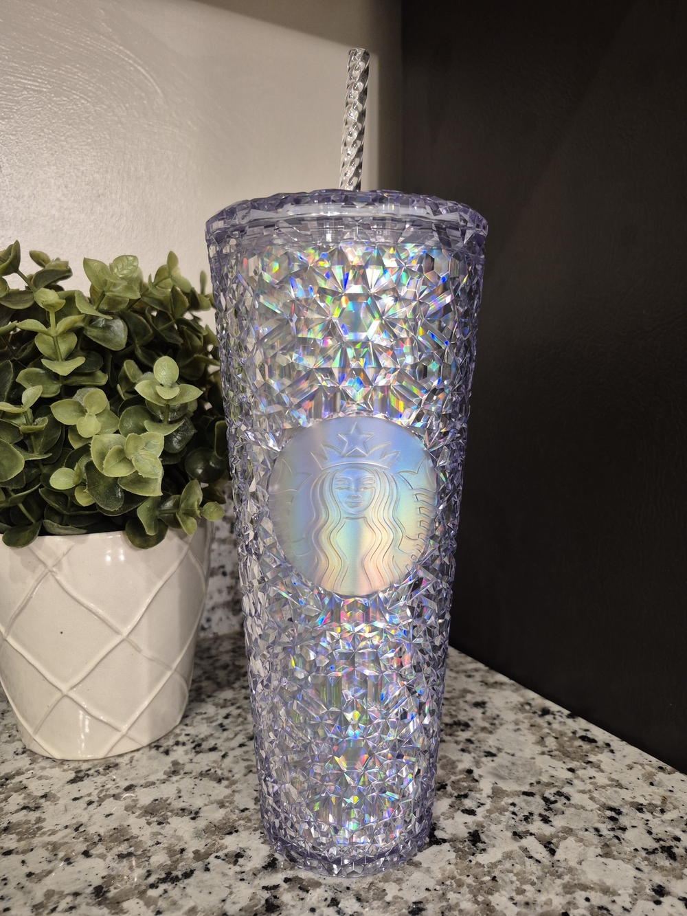 Starbucks Silver Iridescent Gem 24oz 2024 Limited Edition